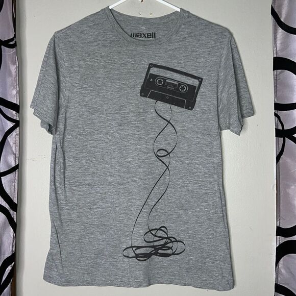 maxell Other - Maxell Unravelling Audio Cassette Tape Men's Small T-Shirt